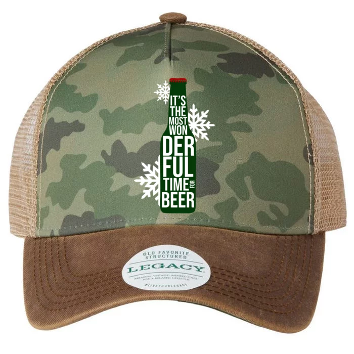 It's The Most Wonderful Time For Beer Funny Christmas Legacy Tie Dye Trucker Hat