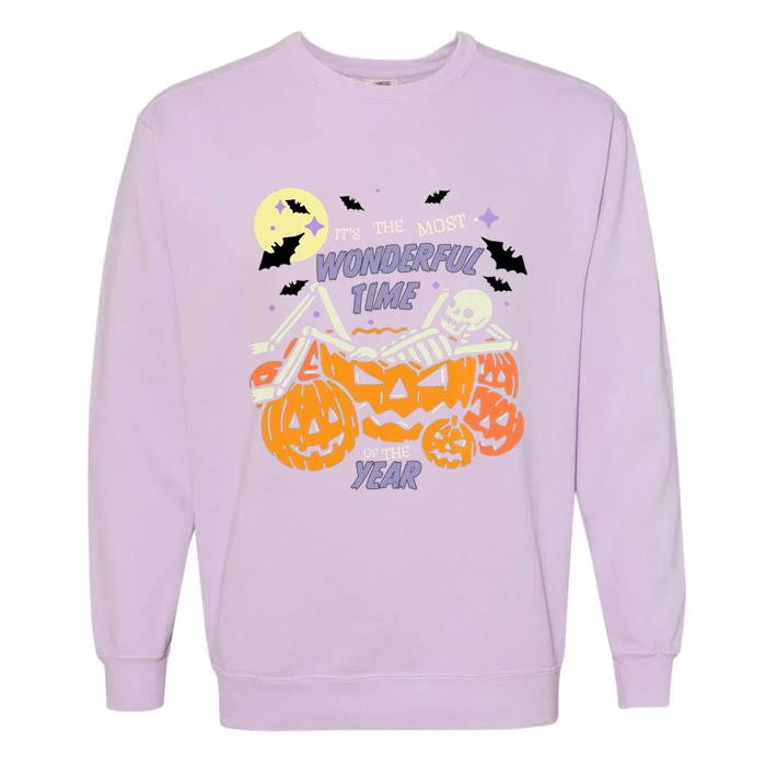 ItS The Most Wonderful Time Of The Year Halloween Gift Garment-Dyed Sweatshirt