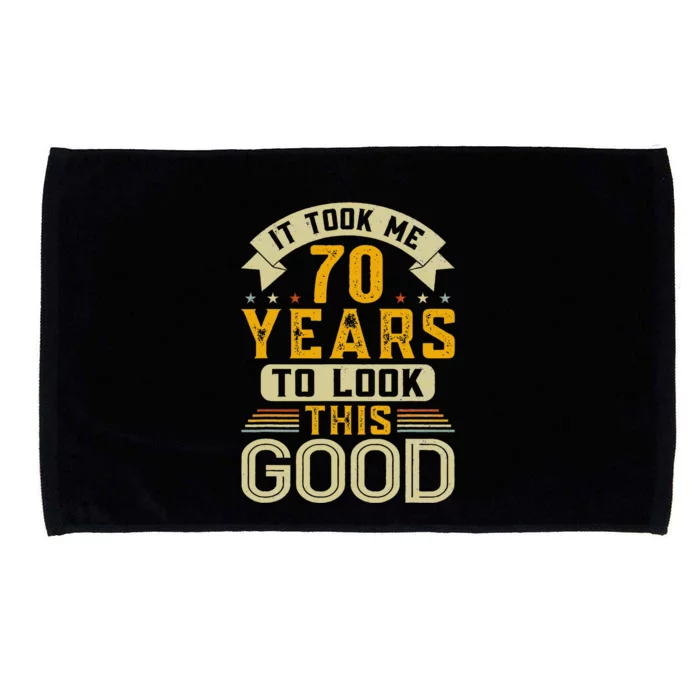 It Took Me 70 Years to Look This Good Funny 70th Birthday Microfiber Hand Towel