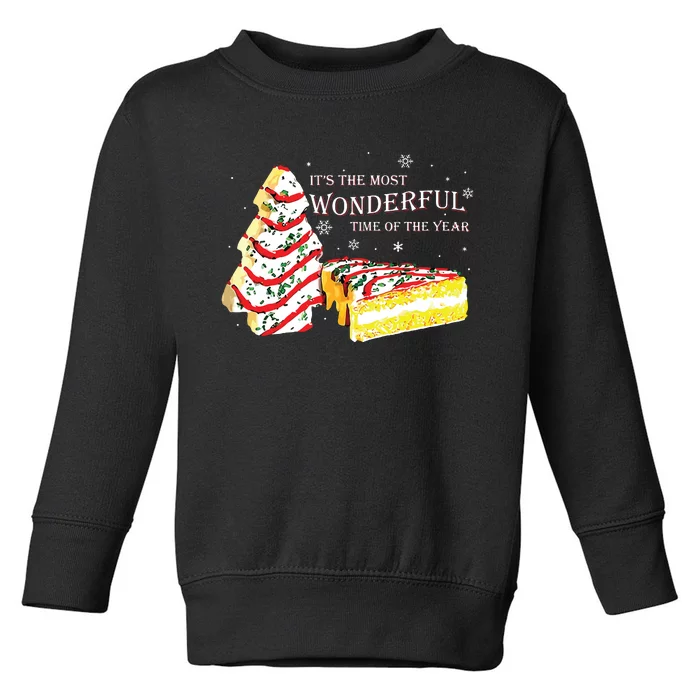 Its The Most Wonderful Time Of The Year Snack Cake Christmas Toddler Sweatshirt