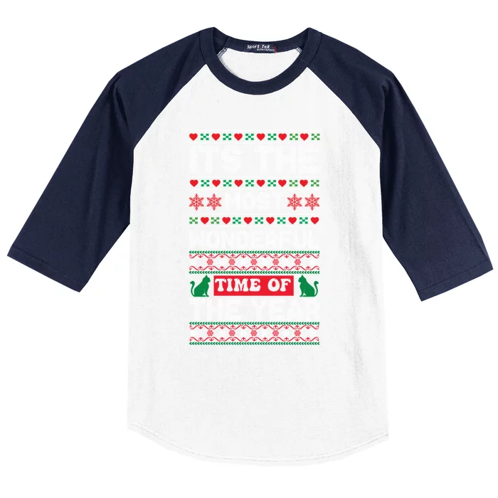 Its The Most Wonderful Time Of The Year Christmas Gift Baseball Sleeve Shirt