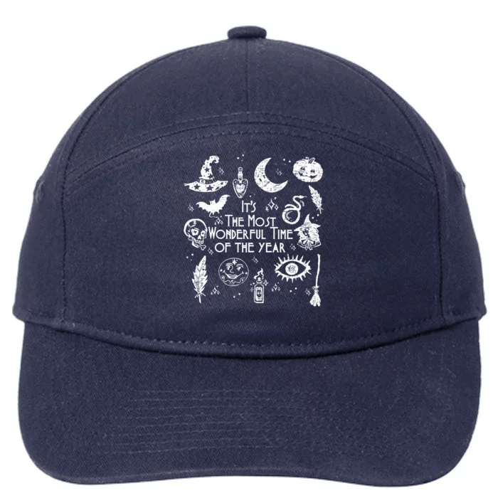 ItS The Most Wonderful Time Of The Year Halloween Trendy Gift 7-Panel Snapback Hat