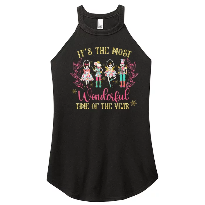 ItS The Most Wonderful Time Of Year Nutcracker Ballet Xmas Women’s Perfect Tri Rocker Tank