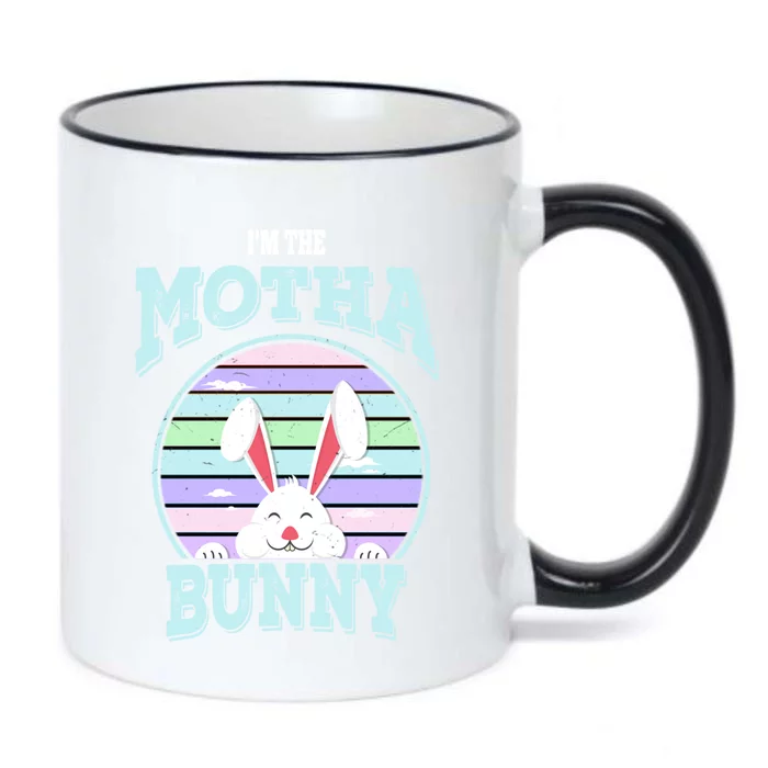 I'm The Motha Bunny Matching Family Easter Sunday Cute Gift Black Color Changing Mug