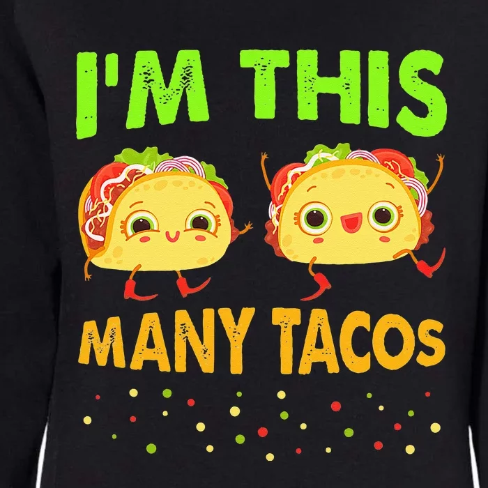 I'm This Many Tacos Second Birthday Twosday Cinco De Mayo Womens California Wash Sweatshirt