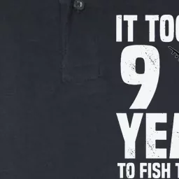 It Took Me 9 Years To Fish This Good 9th Birthday Party Softstyle Adult Sport Polo