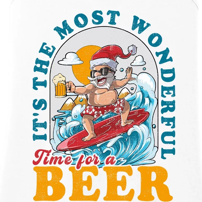 Its The Most Wonderful Time For Santa Christmas In July Ladies Essential Tank