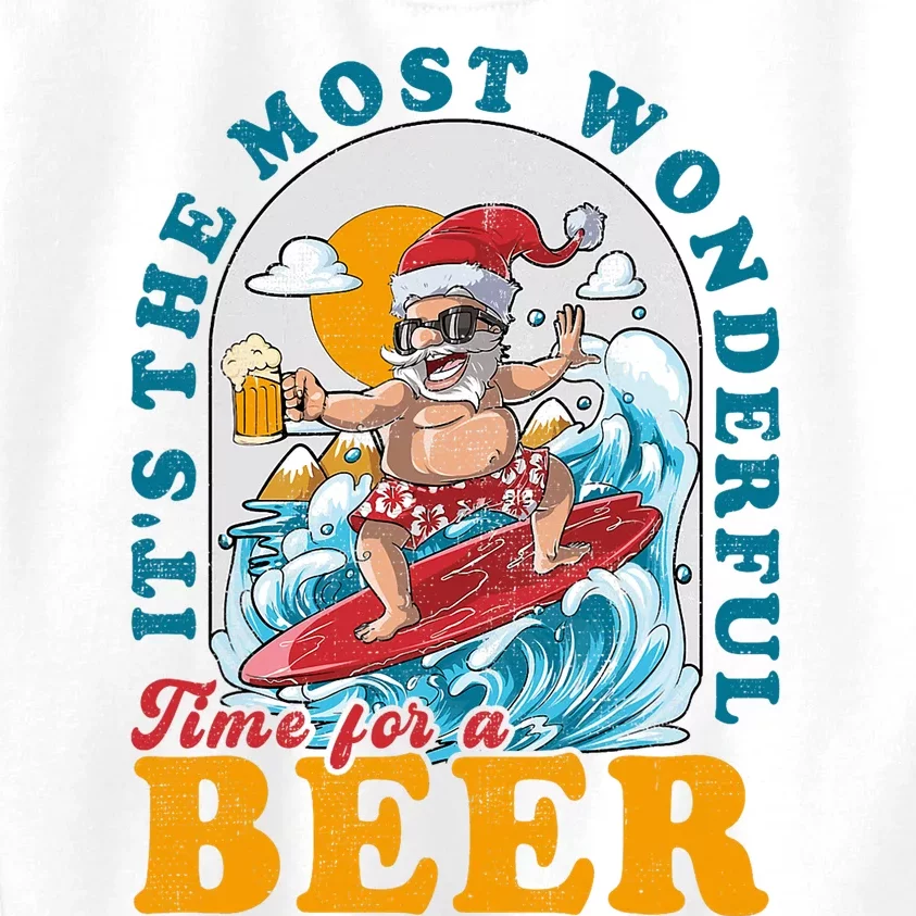 Its The Most Wonderful Time For Santa Christmas In July Kids Sweatshirt