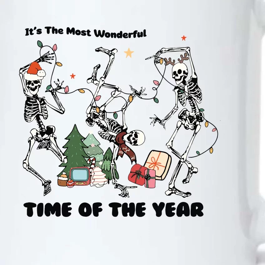 Its The Most Wonderful Time Of The Year Skeleton Christmas Black Color Changing Mug