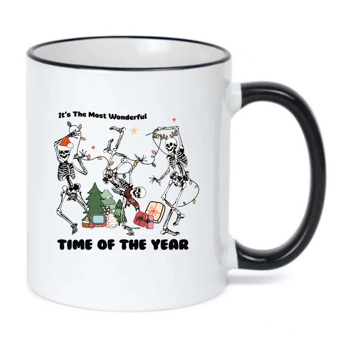 Its The Most Wonderful Time Of The Year Skeleton Christmas Black Color Changing Mug