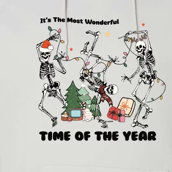 Its The Most Wonderful Time Of The Year Skeleton Christmas Performance Fleece Hoodie