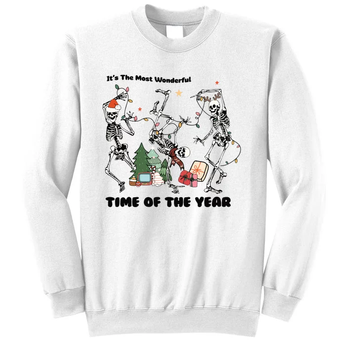 Its The Most Wonderful Time Of The Year Skeleton Christmas Sweatshirt