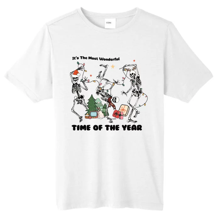 Its The Most Wonderful Time Of The Year Skeleton Christmas ChromaSoft Performance T-Shirt