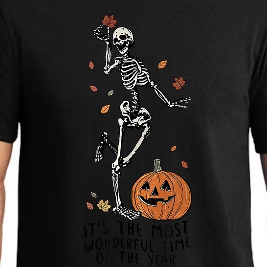 ItS The Most Wonderful Time Of The Year Skeleton Halloween Great Gift Pajama Set