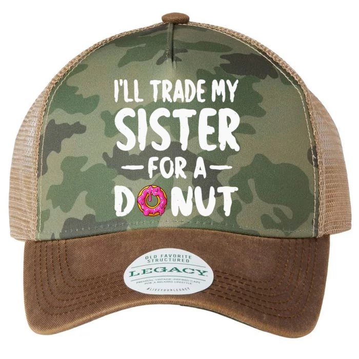 Ill Trade My Sister For A Donu Kids Funny Donut Legacy Tie Dye Trucker Hat