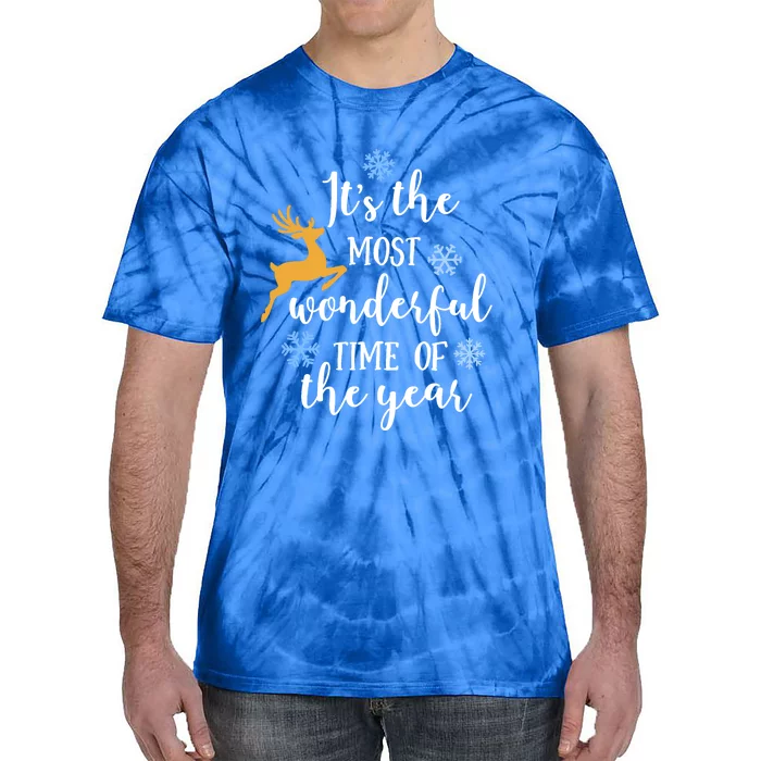 ItS The Most Wonderful Time Of The Year Xmas Gift Tie-Dye T-Shirt