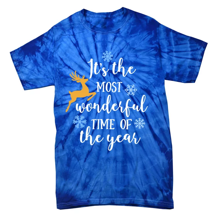 ItS The Most Wonderful Time Of The Year Xmas Gift Tie-Dye T-Shirt