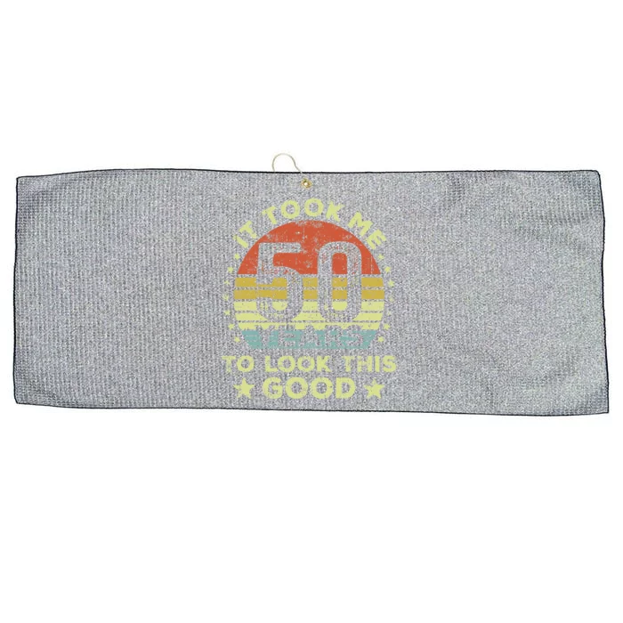 It took me 50 years to look this good 50th Birthday Large Microfiber Waffle Golf Towel