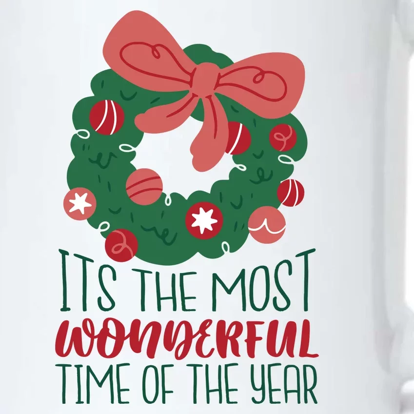 It's The Most Wonderful Time Of The Year Christmas Holiday Black Color Changing Mug