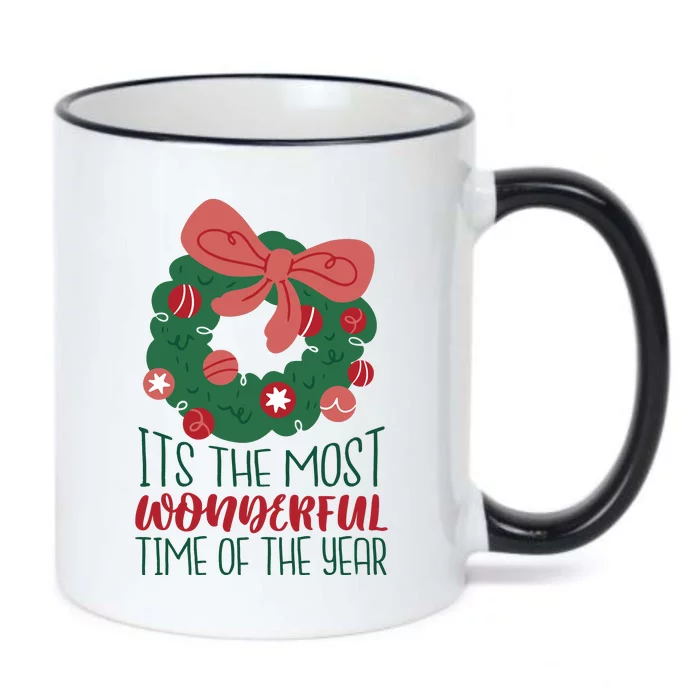 It's The Most Wonderful Time Of The Year Christmas Holiday Black Color Changing Mug