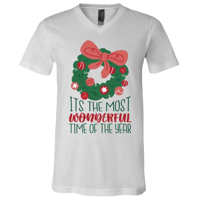 It's The Most Wonderful Time Of The Year Christmas Holiday V-Neck T-Shirt