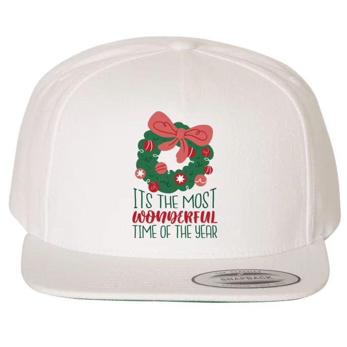 It's The Most Wonderful Time Of The Year Christmas Holiday Wool Snapback Cap