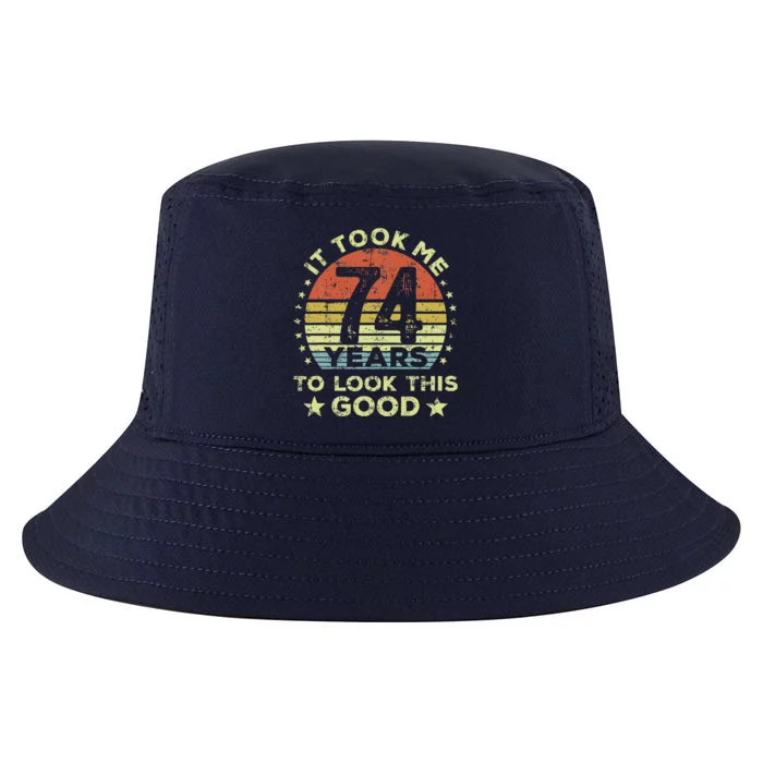 It took me 74 years to look this good 74th Birthday Cool Comfort Performance Bucket Hat