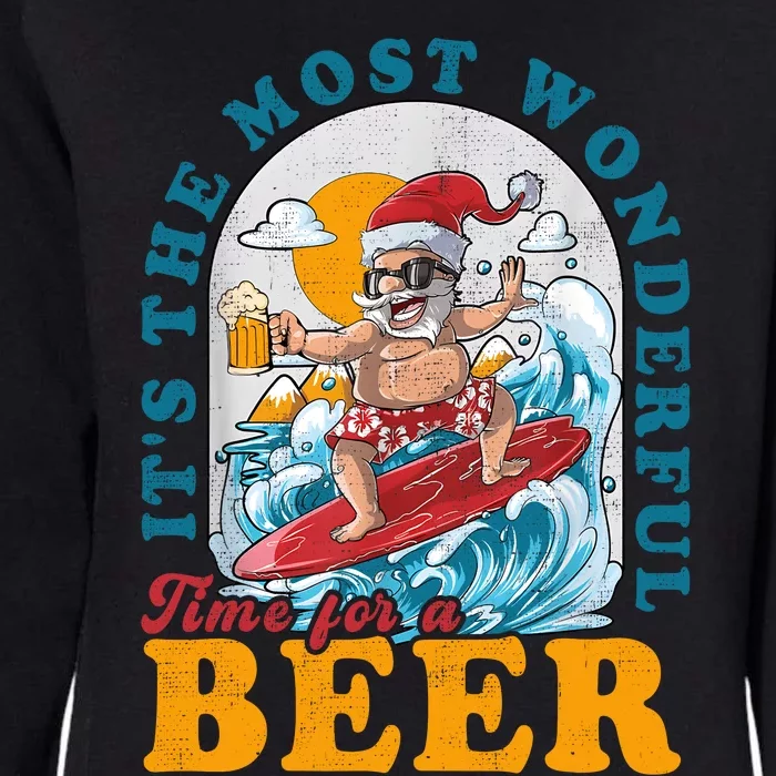 Its The Most Wonderful Time For Santa Christmas In July Womens California Wash Sweatshirt