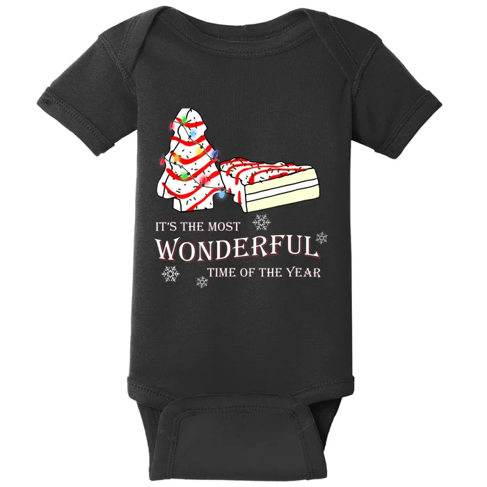 It's The Most Wonderful Time Of The Year Debbie Christmas TShirt Baby Bodysuit