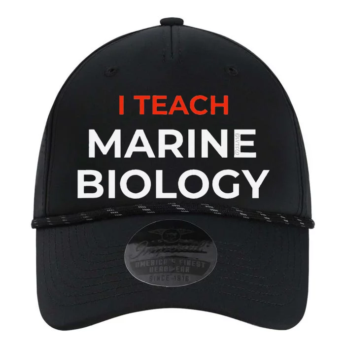 I Teach Marine Biology Funny School Humor Performance The Dyno Cap