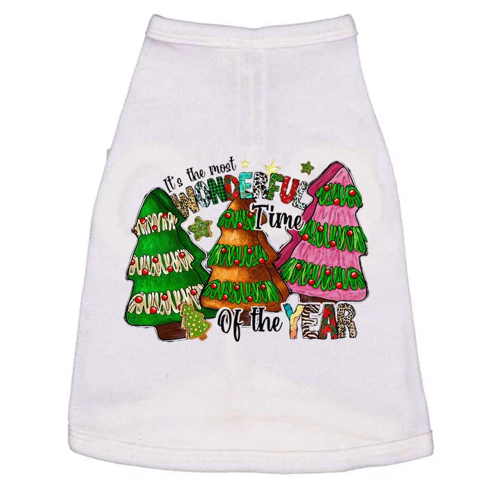 ItS The Most Wonderful Time Of The Year Christmas Cake Doggie Tank