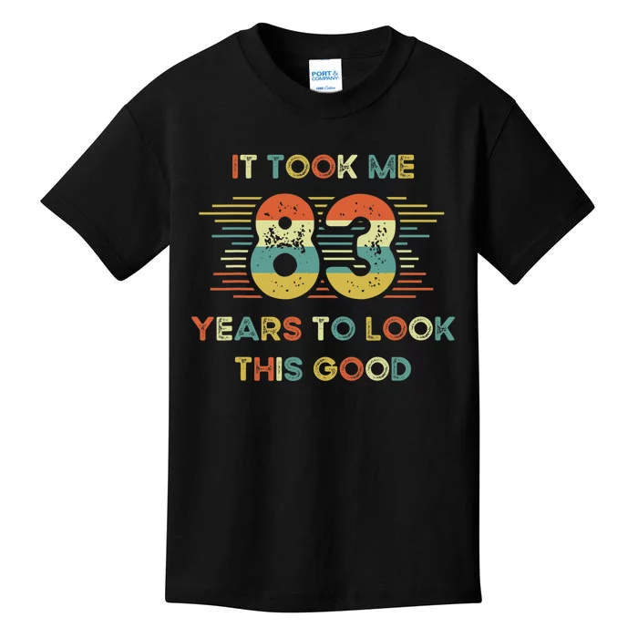 It Took Me 83 Years To Look This Good 83rd Birthday Retro Kids T-Shirt