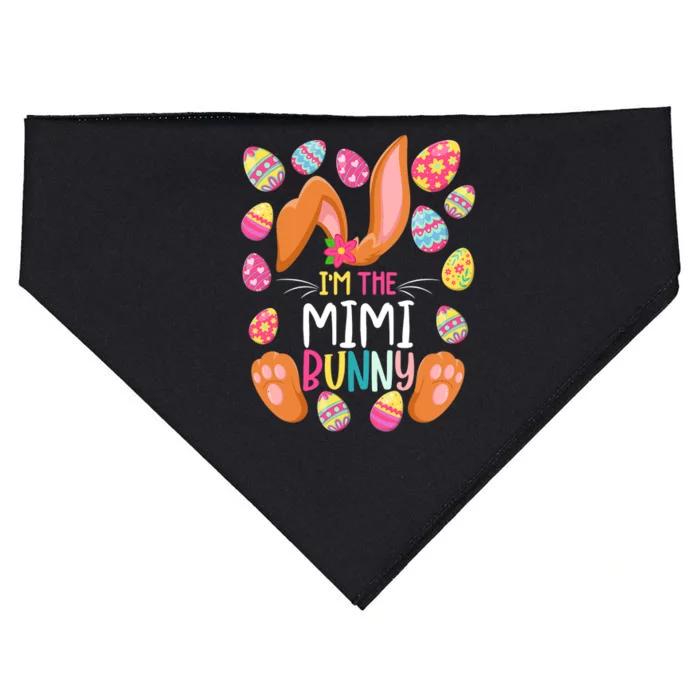 I'm The Mimi Bunny Easter Funny Easter Mother's Day USA-Made Doggie Bandana