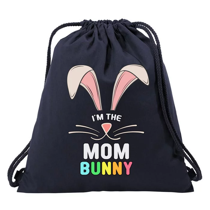 I'm The Mom Bunny Matching Family Easter Party Gift Drawstring Bag