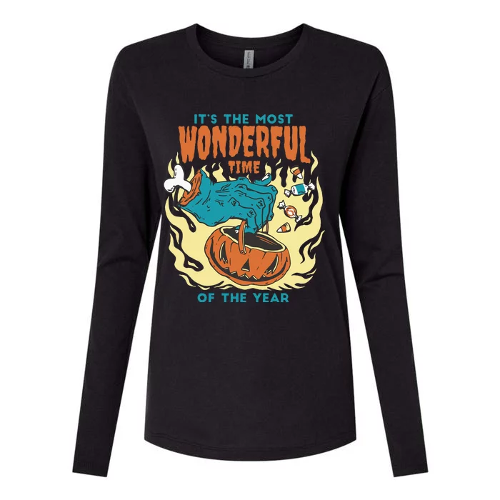 Its The Most Wonderful Time Of The Year Funny Halloween Womens Cotton Relaxed Long Sleeve T-Shirt