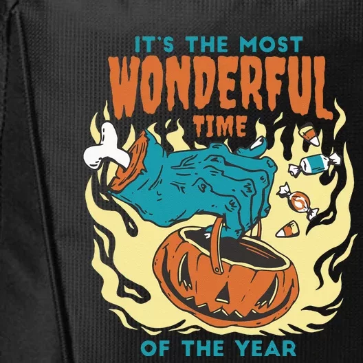 Its The Most Wonderful Time Of The Year Funny Halloween City Backpack