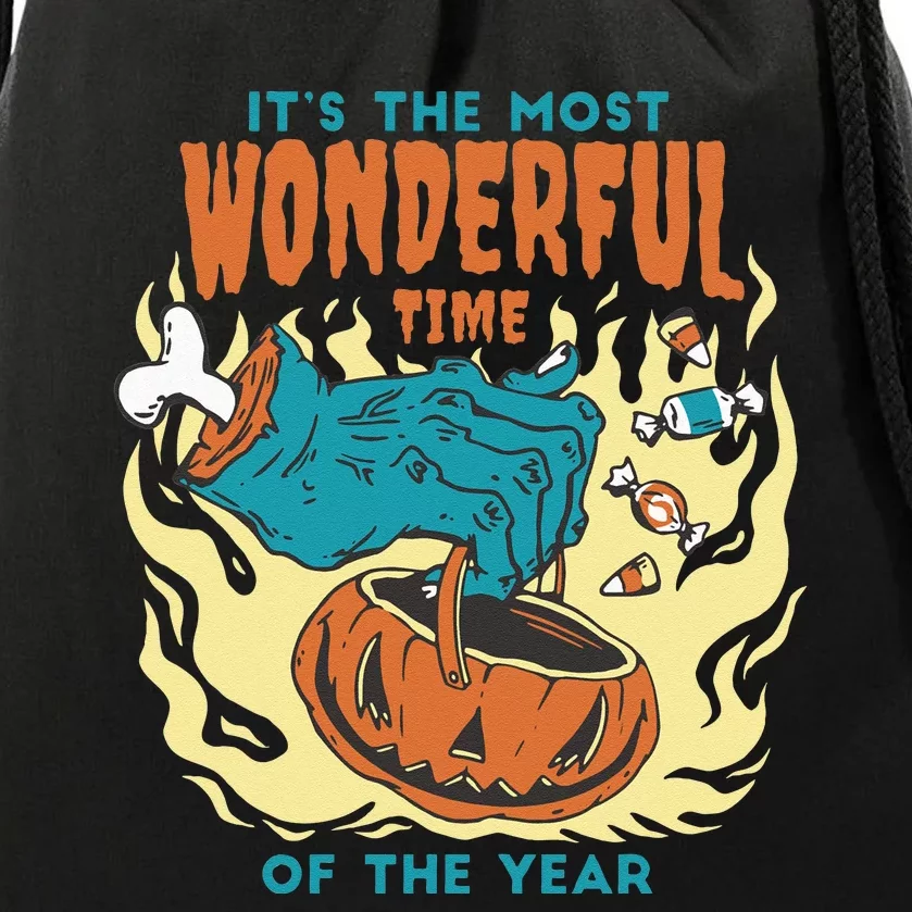 Its The Most Wonderful Time Of The Year Funny Halloween Drawstring Bag