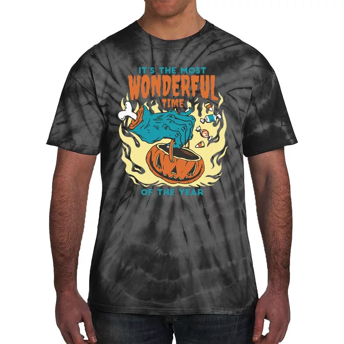 Its The Most Wonderful Time Of The Year Funny Halloween Tie-Dye T-Shirt