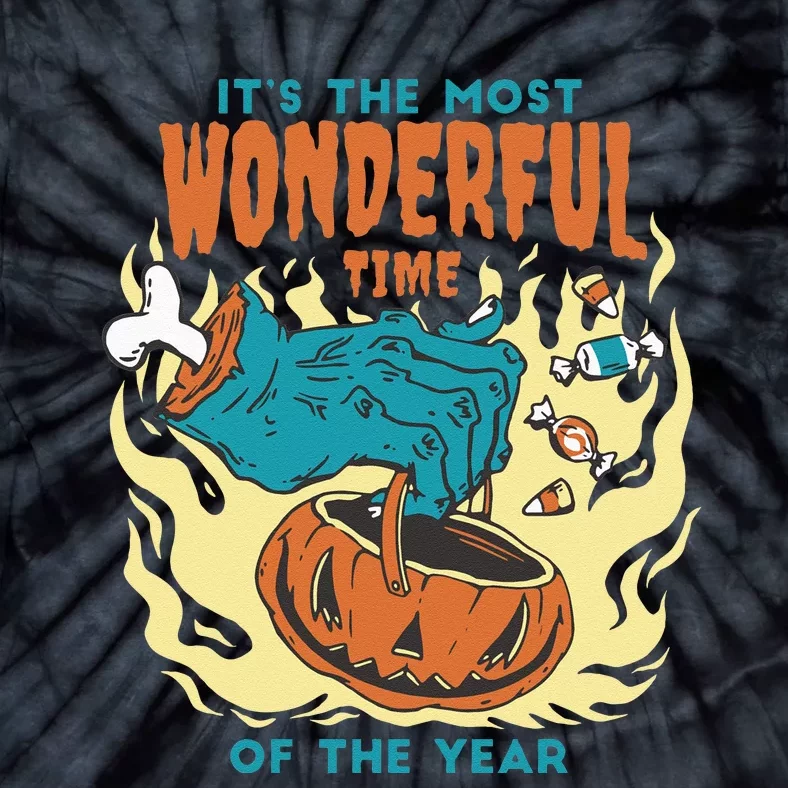 Its The Most Wonderful Time Of The Year Funny Halloween Tie-Dye T-Shirt