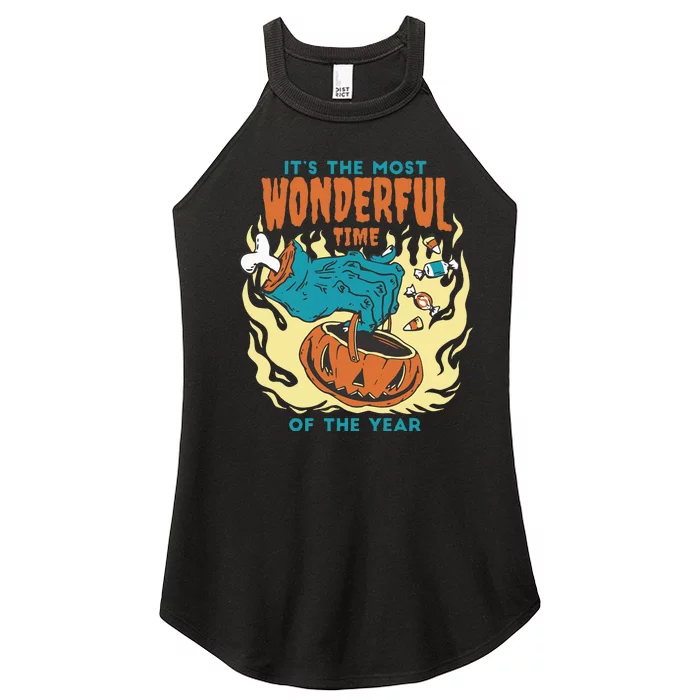 Its The Most Wonderful Time Of The Year Funny Halloween Women’s Perfect Tri Rocker Tank