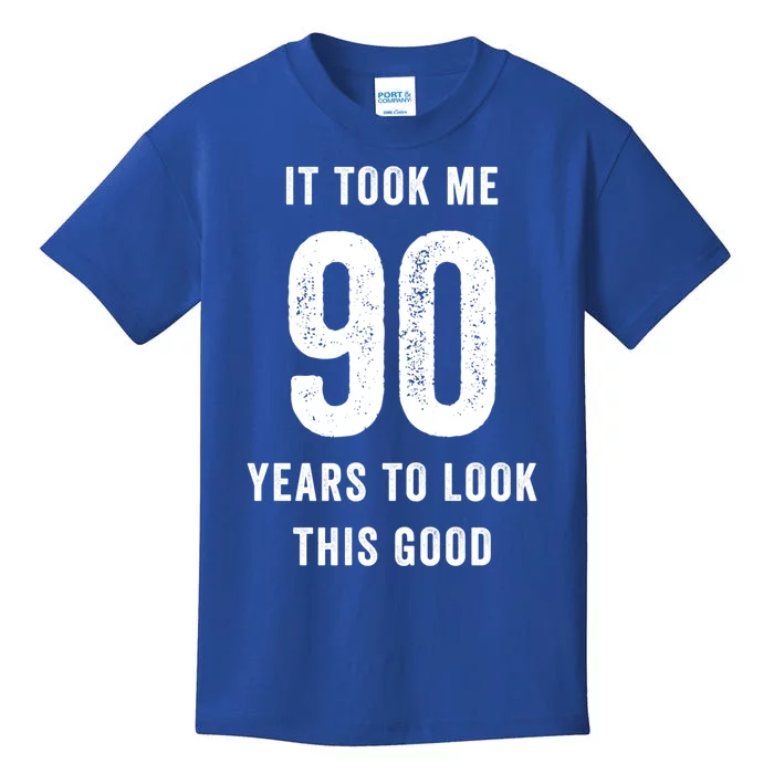 It Took Me 90 Years To Look This Good Awesome 90Th Birthday Gift Kids T-Shirt