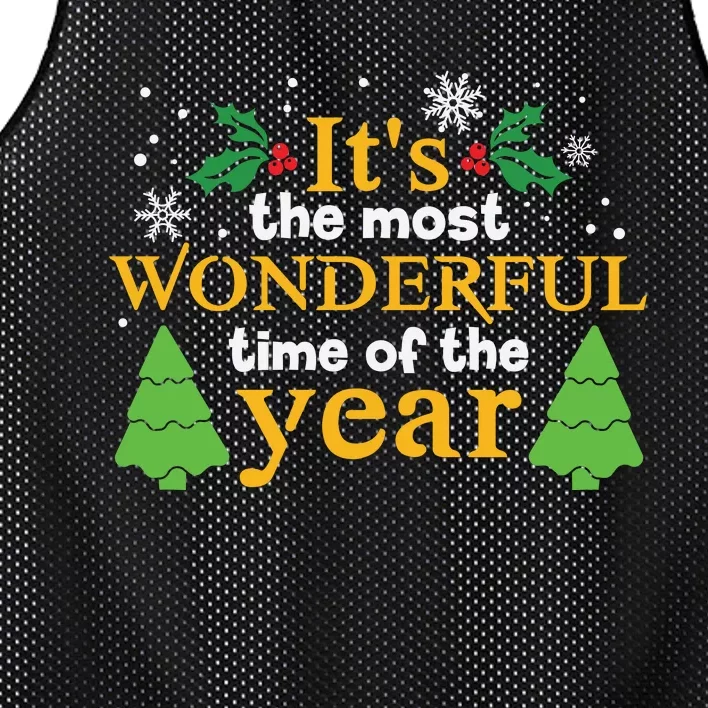 Its The Most Wonderful Time Of The Year Mesh Reversible Basketball Jersey Tank