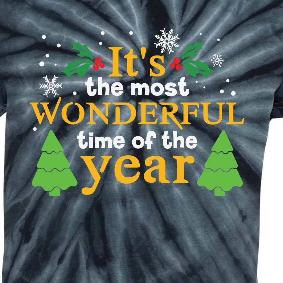 Its The Most Wonderful Time Of The Year Kids Tie-Dye T-Shirt