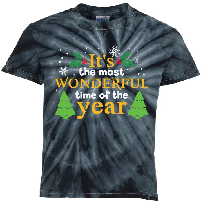 Its The Most Wonderful Time Of The Year Kids Tie-Dye T-Shirt