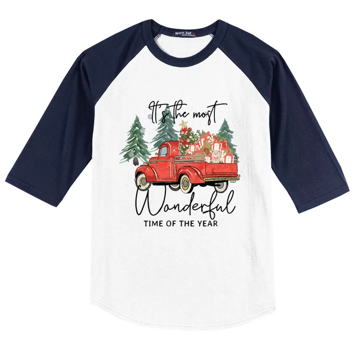 Its The Most Wonderful Time Of Year Sweatee Christmas Baseball Sleeve Shirt