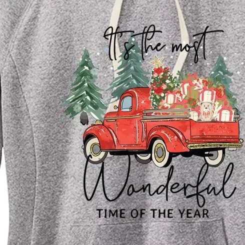 Its The Most Wonderful Time Of Year Sweatee Christmas Women's Fleece Hoodie