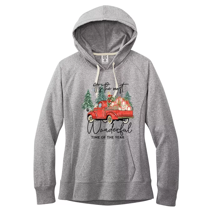 Its The Most Wonderful Time Of Year Sweatee Christmas Women's Fleece Hoodie