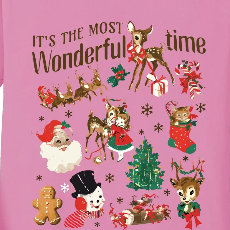 Its The Most Wonderful Time Family Christmas Matching Kids Long Sleeve Shirt