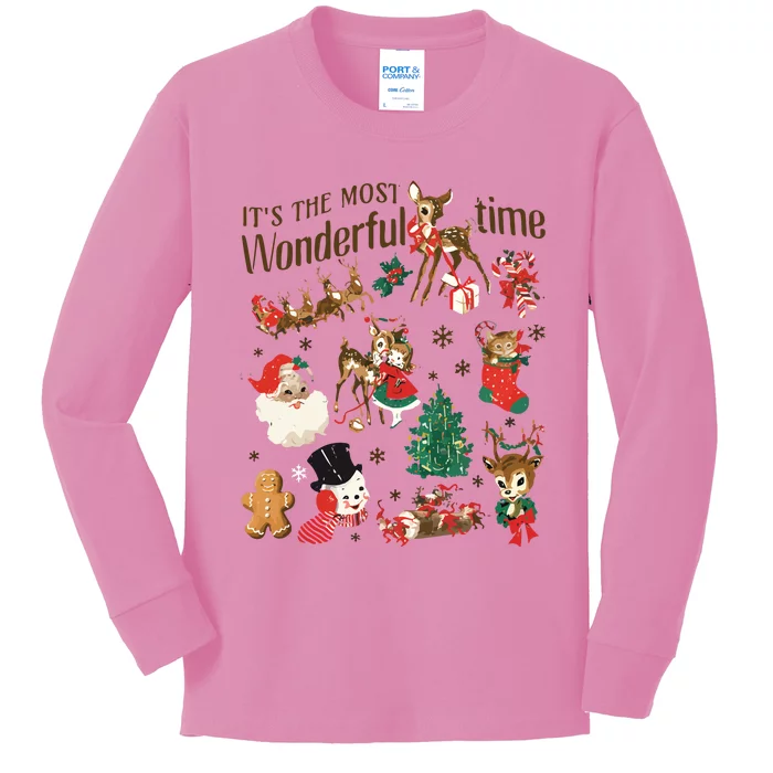 Its The Most Wonderful Time Family Christmas Matching Kids Long Sleeve Shirt