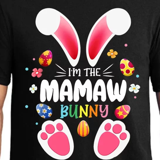 I'm The Mamaw Bunny Matching Family Happy Easter Day Pajama Set